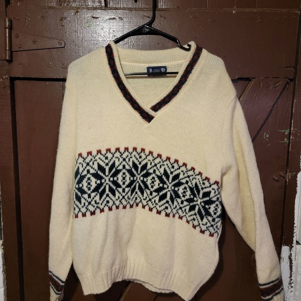 Vintage Lands End Wool Fall sweater! sz L